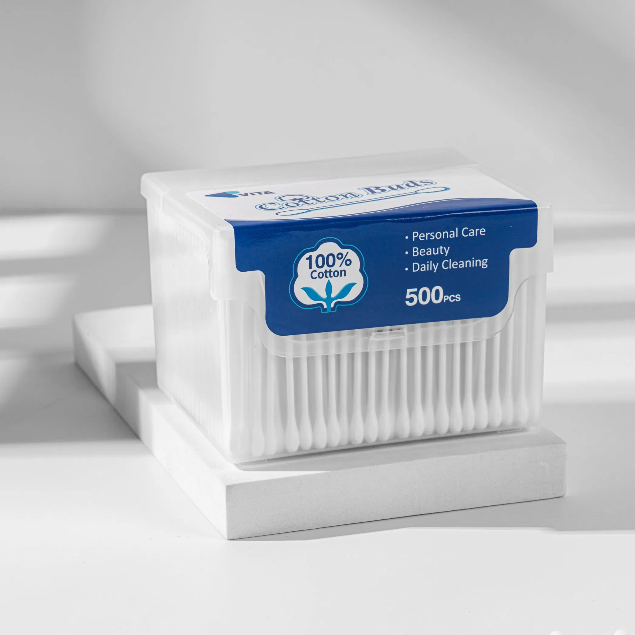 Eco-Friendly Cotton Buds - 500 Paper Sticks for Sustainable Cleaning