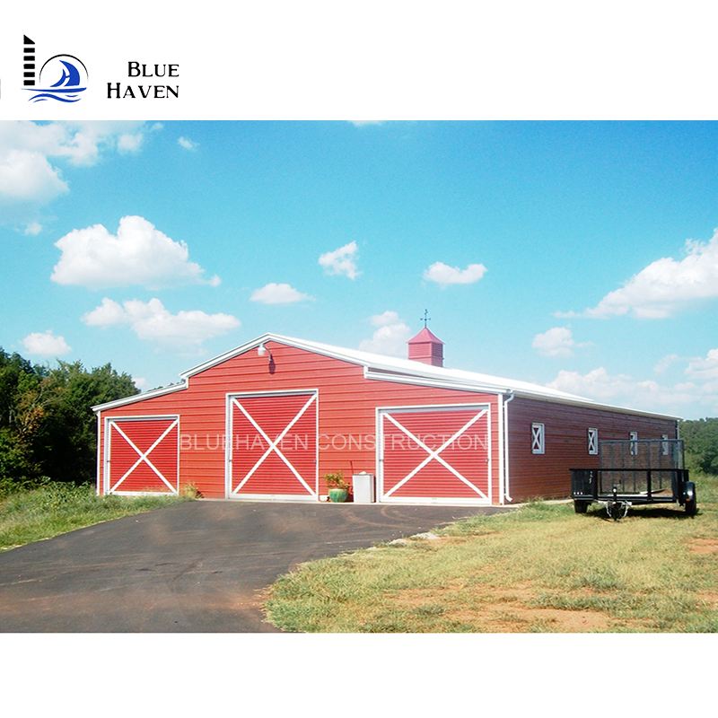 Light Prefab Metal Steel Structure Shed Auto Car Garage for Sale