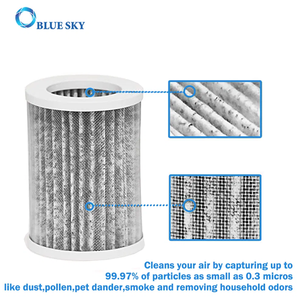 H13 True HEPA with Activated Carbon Replacement Filters Compatible with Purezone Mini Portable Air Purifier Part # Pepersap