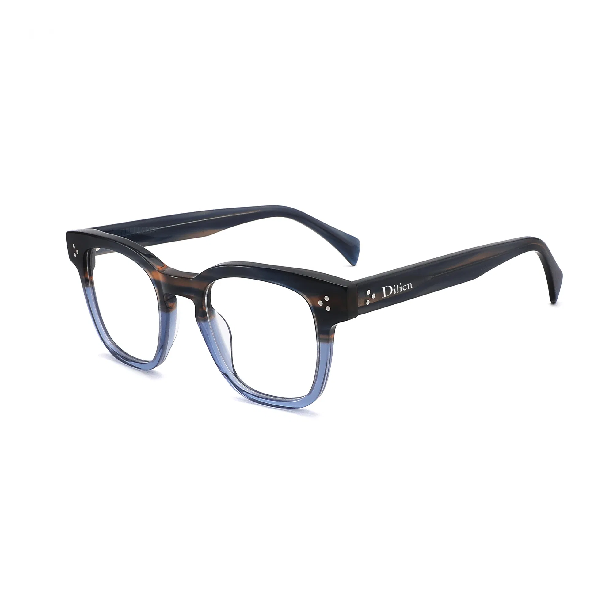 Relaxed Daily Routine Versatile and Fashionable Square Acetate Optical Frames