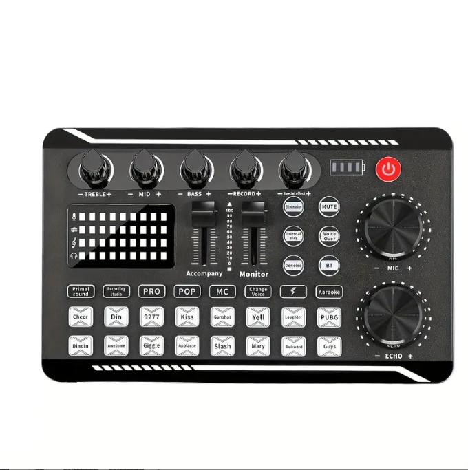 Live Broadcast Set Sound Card Mixer Professional Capacitor Mic Game Anchor