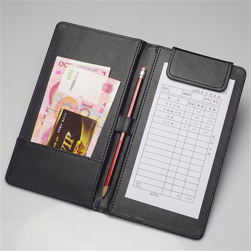 Restaurant Magnetic Bill Folder Check Guest Card Bill Receipt Holder