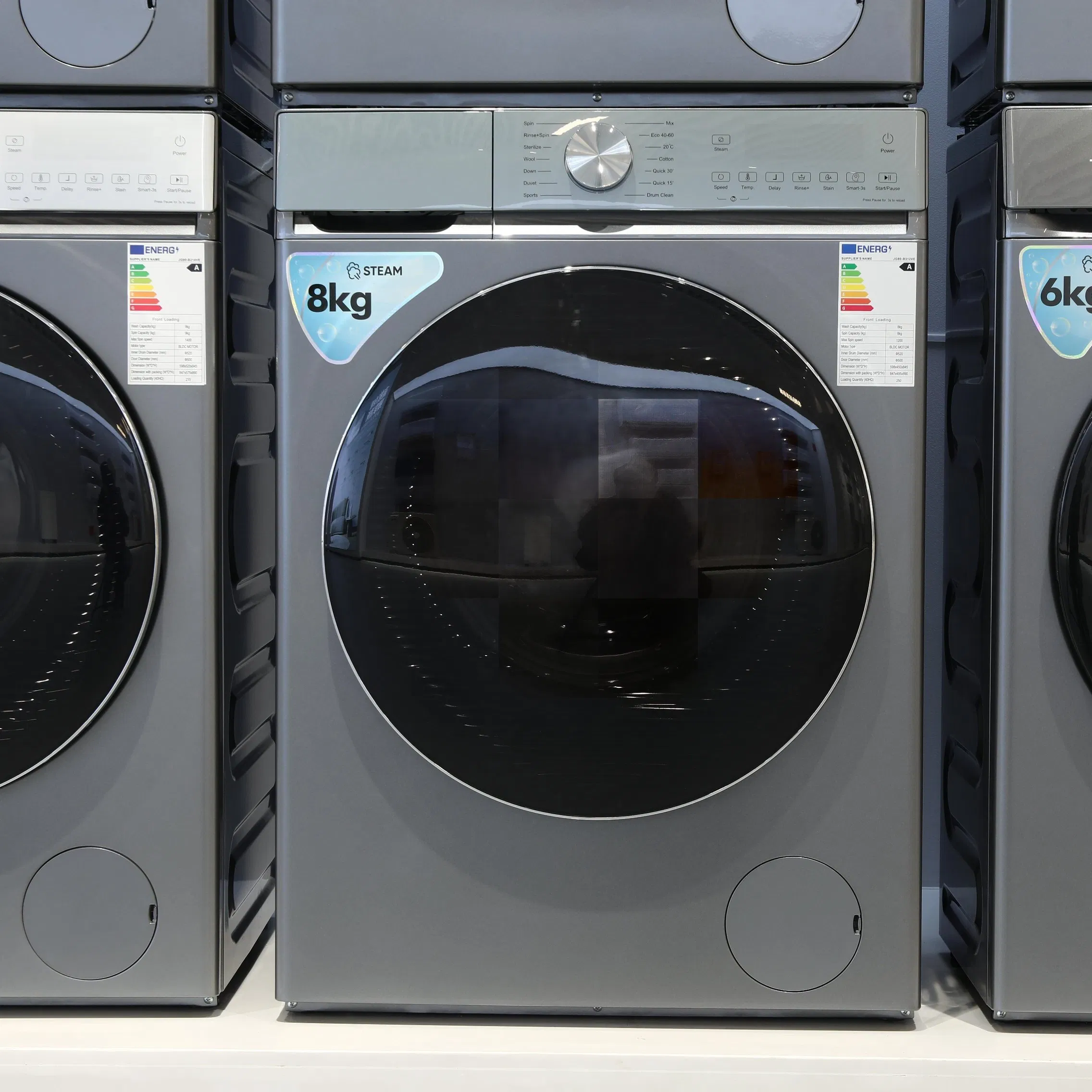 10kg Stainless Steel Smart Control Automatic Drum Washing Machine
