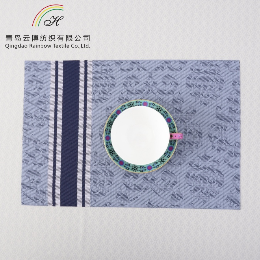 Square PVC Placemat No Wash Waterproof Table Mat Western Style Placemat for Hotel Wedding Use