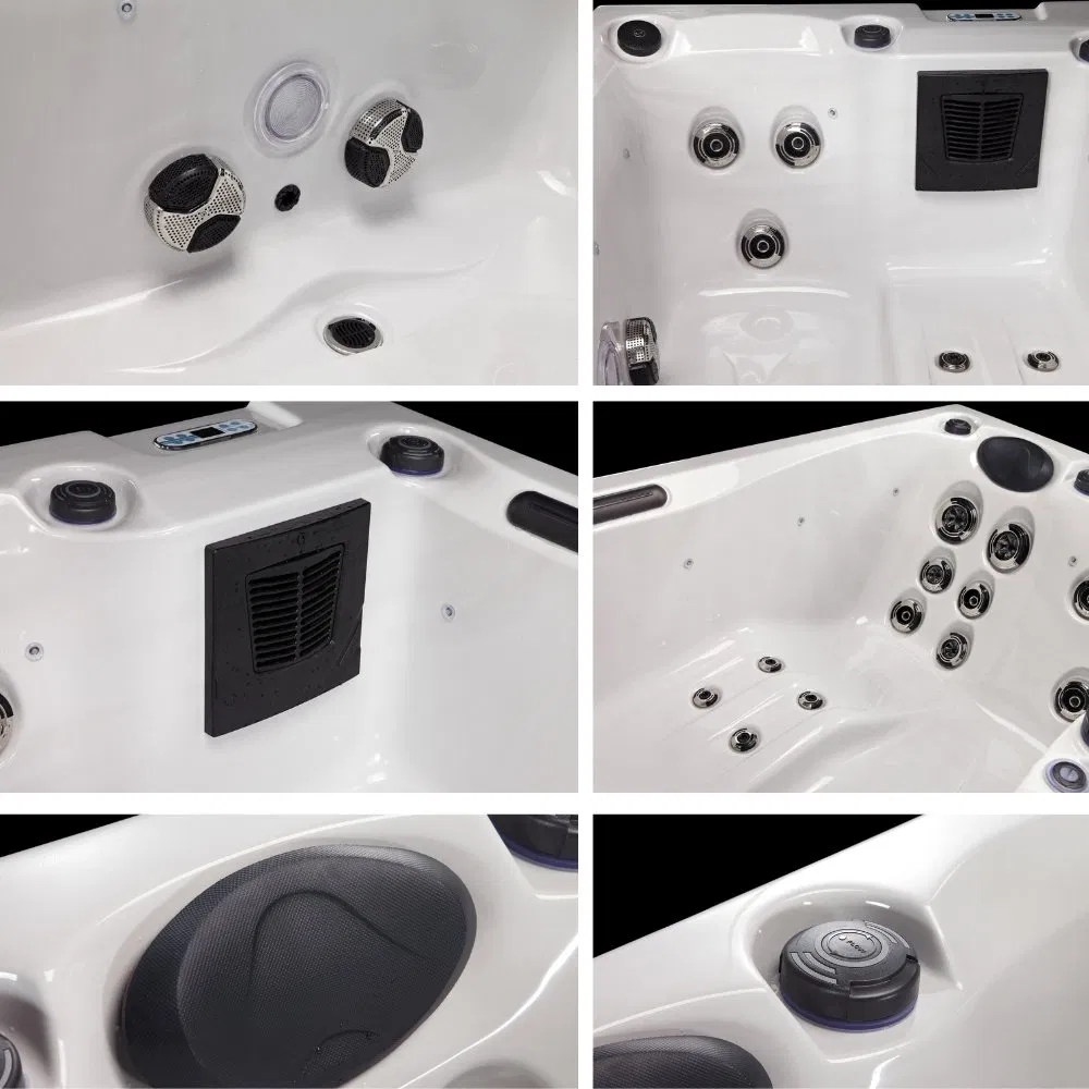 Роскошная гидромассажная ванна на 3 персоны с 16 форсунками