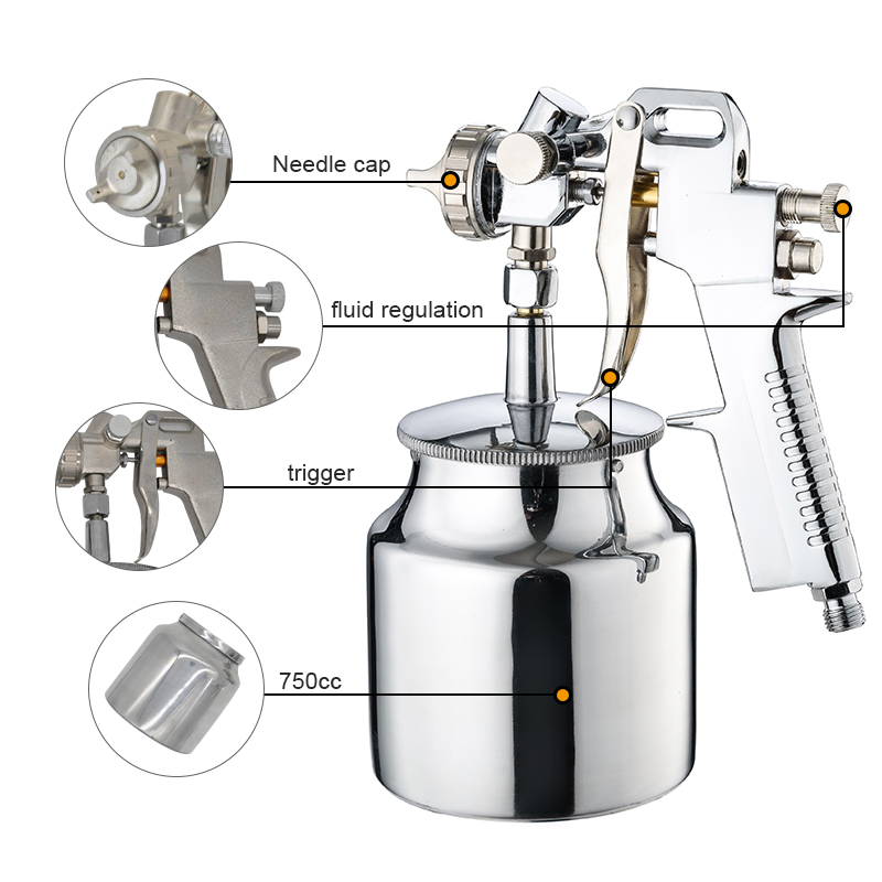 Пистолет для покраски S990S1 высокого давления, 1.5 мм