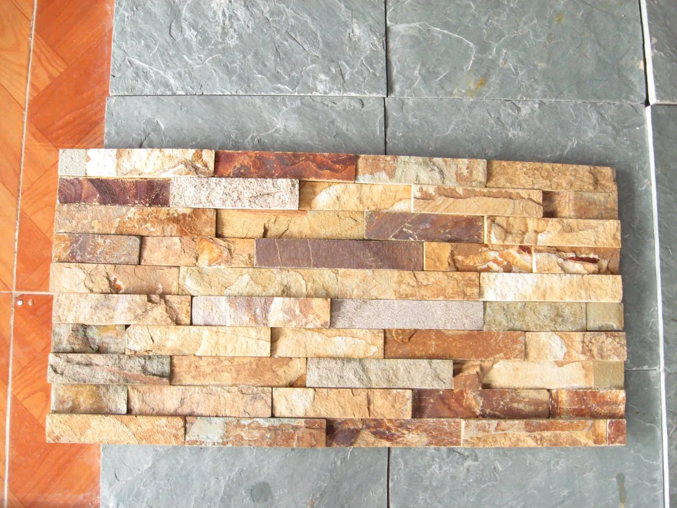 Natural Culture Stone Rusty Slate Veneer Tiles for Wall