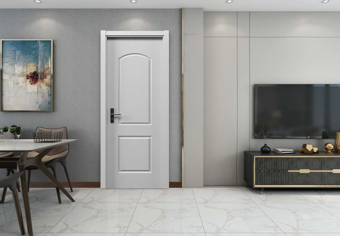 Modern Room Glass UPVC Bathroom Door Design