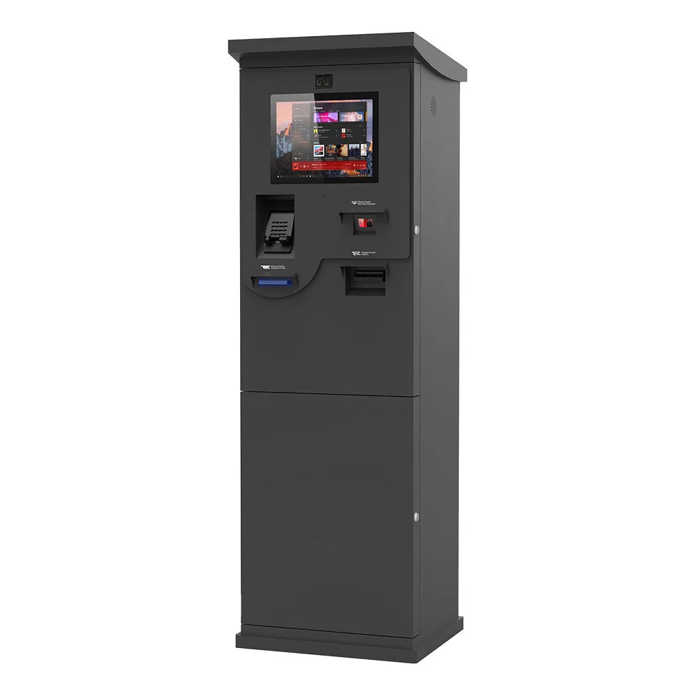 Outdoor Customized Free Standing Touch Screen Self-Service Cash Coin Payment Parking Kiosk
