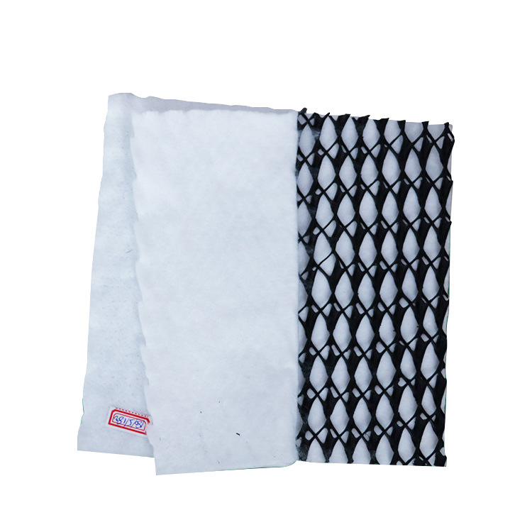Drainage Composite Geonet 5mm with Short Fiber Geotextile Used in Construction