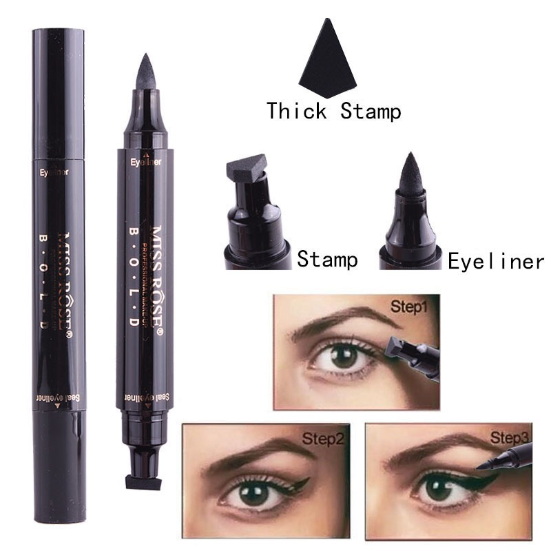 Seal Eyeliner One Eyeliner and One Eyeliner Tail Seal, Long Lasting