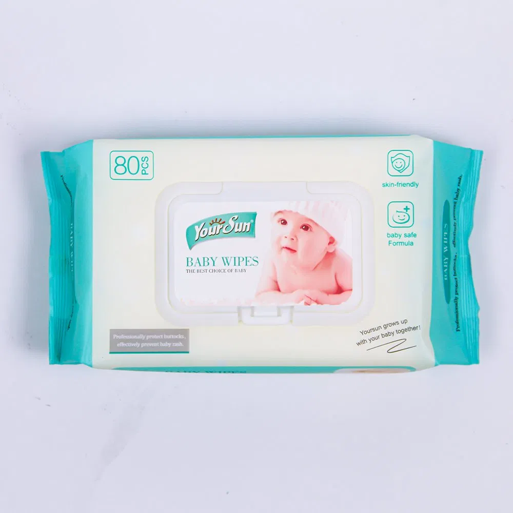 Disposable Soft Spunlace Cleaning Unscented Baby Wet Wipe for Sensitive Skin Quanzhou Manufacturer