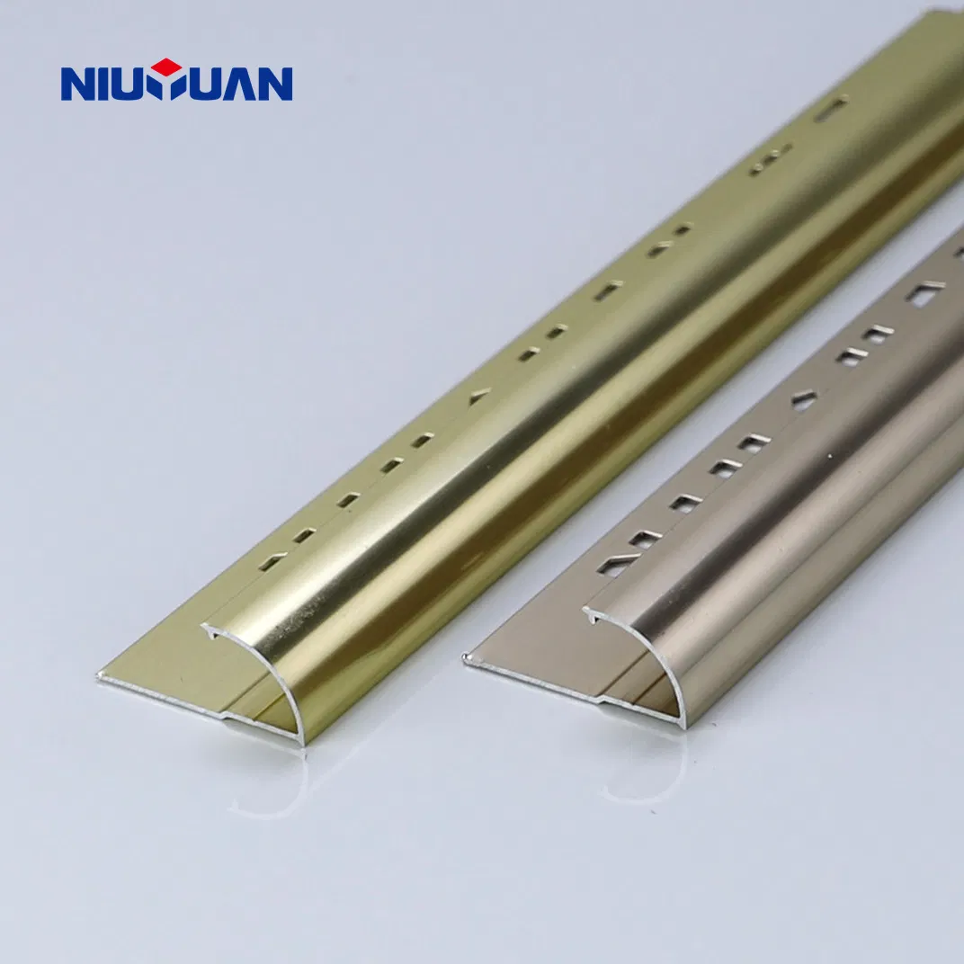 Free Sample Aluminum Tile Accessories Strip Profile Wall Tile Corner Metal Trim