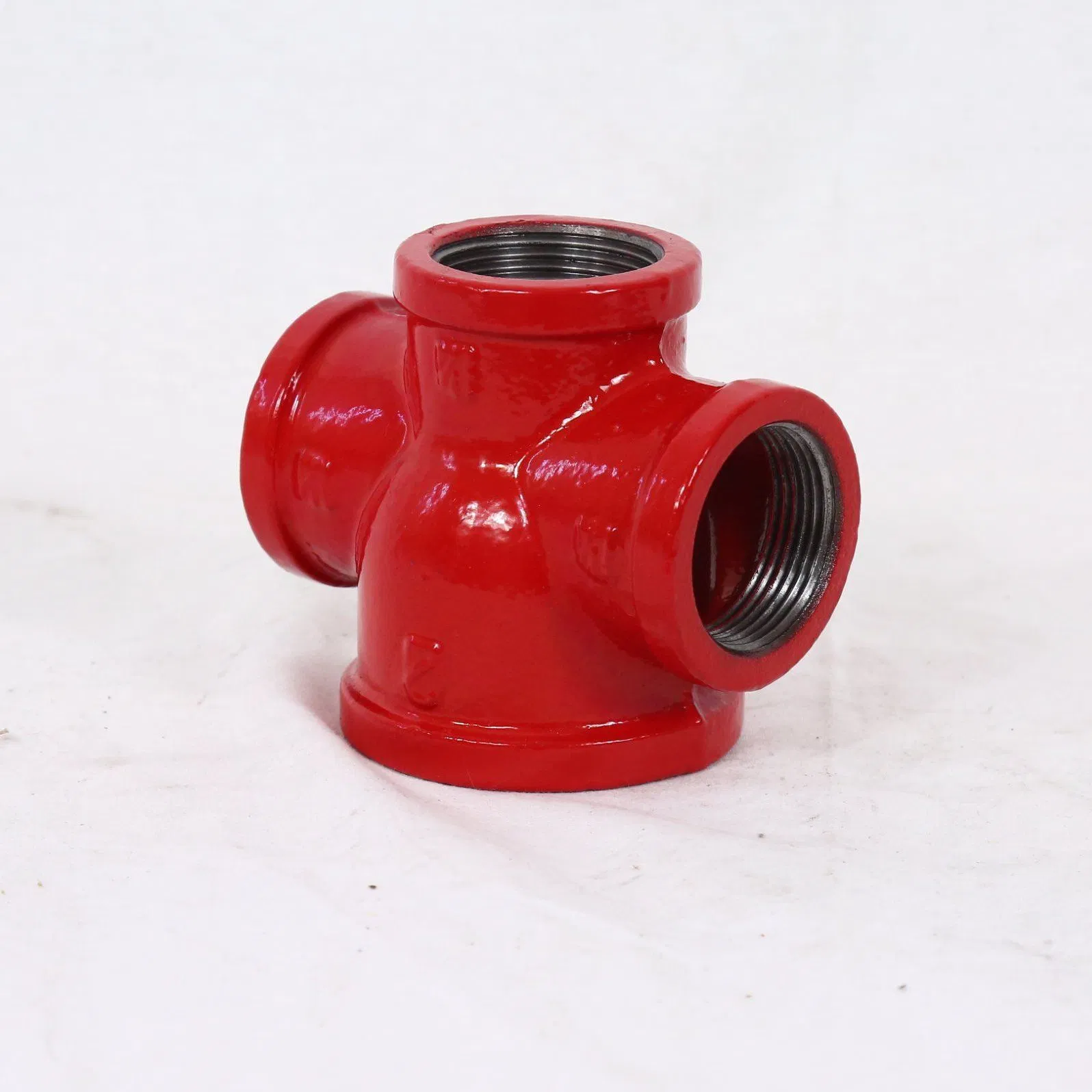 Kanaifu Malleable Iron Thread Pipe Fitting Reducing Cross for Fire Fighting