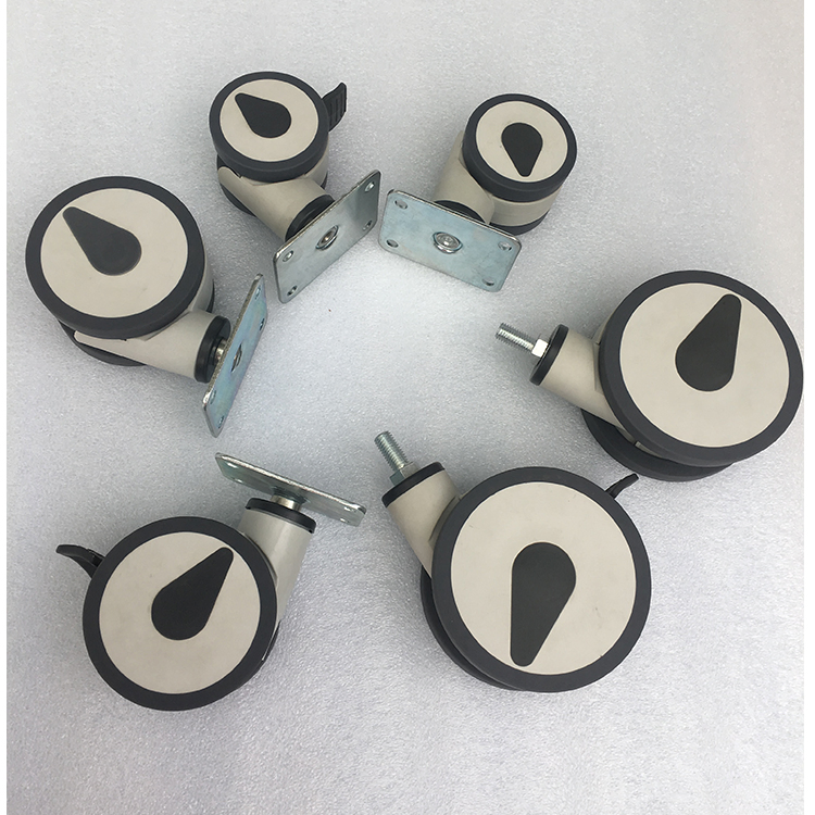 All Plastic Twin Wheel Medical Casters