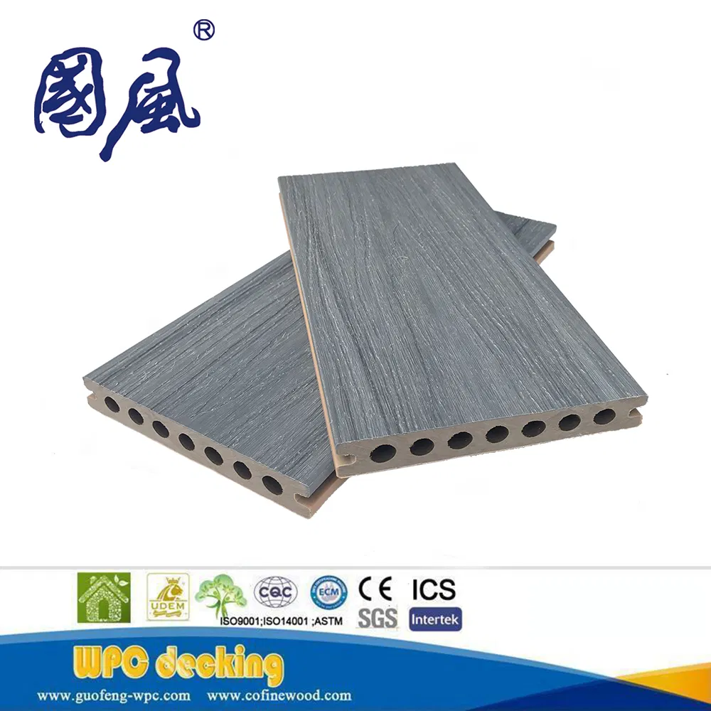 Factory Price New Generation Double Color Co-Extrusion Wood-Plastic Composite Material WPC Decking