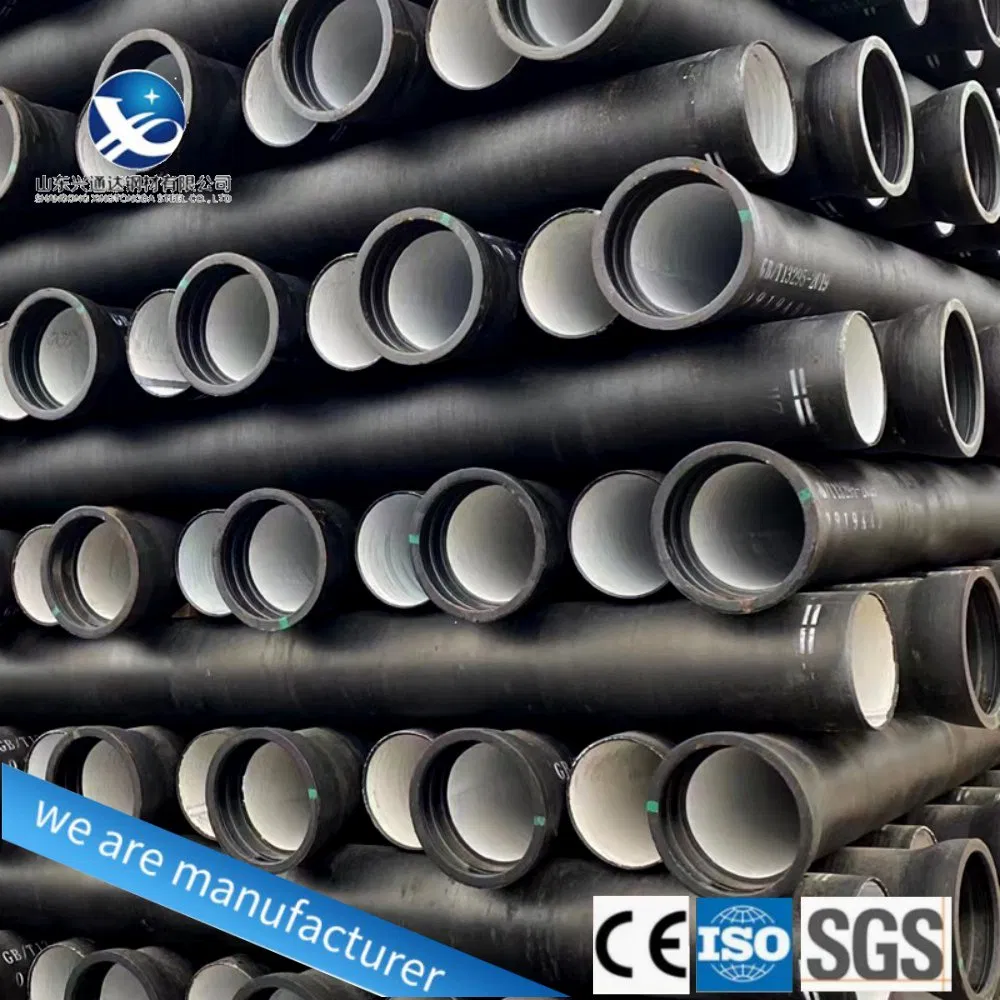 Manufacturer Supplier K7 K9 K8 C40 C30 Round Sewage Pipe Ductile Iron Double Ductile Iron Pipe