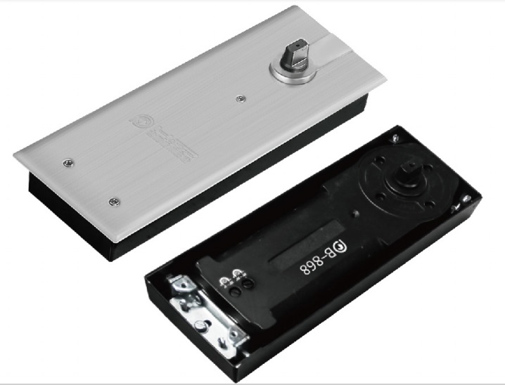 Heavy Duty Auto Glass Fitting Floor Spring Hinge Loading 300kgs