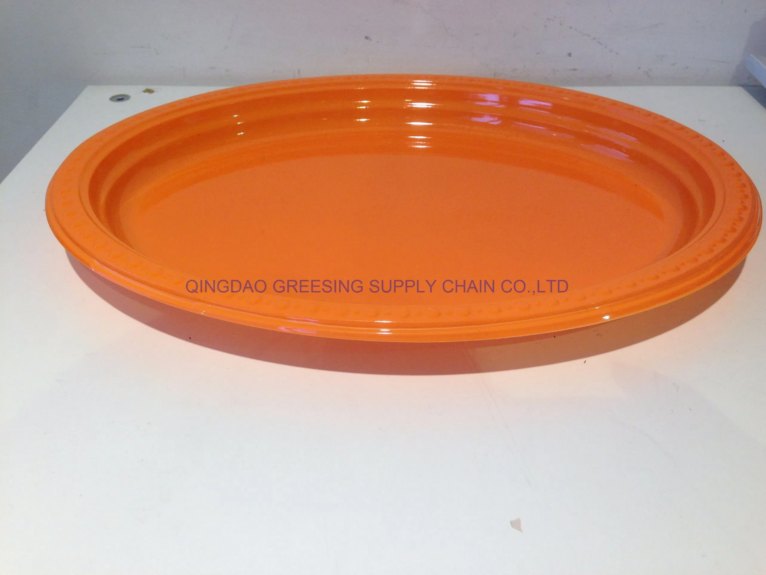 Good Quality Disposable Round Plastic Plates PS Plate