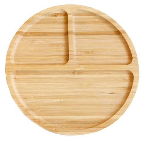 Bamboo Serving Dinner Plate, Healthy Eco-Friendly Lovely Animal Shaped Bamboo Dinner Plate