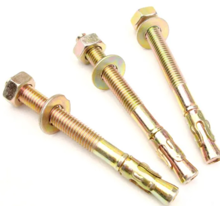 Анкерный болт клиновой M6-M24 с желтым цинковым покрытием