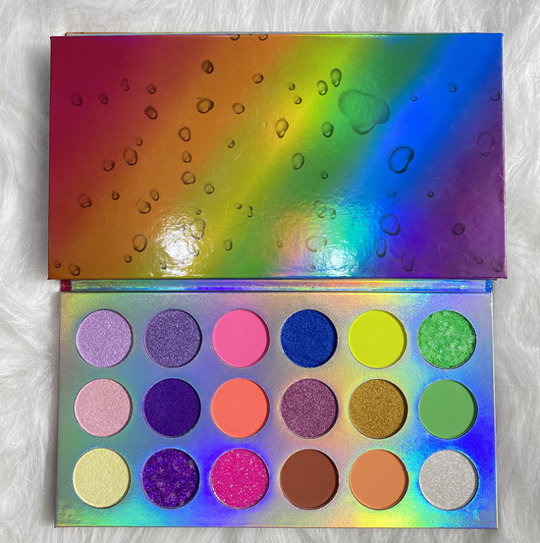 New Arrivals Prettiest Sparkly Shine Eye Shadow Makeup UV Neon Pigment Eyeshadow Palette Private Label