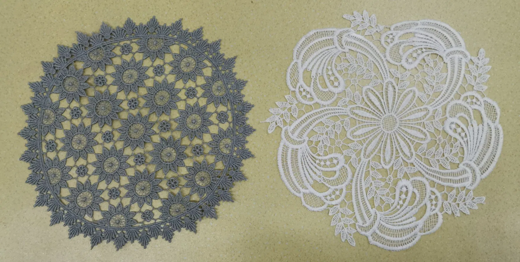 White Hand Embroidery Napkin for Wedding