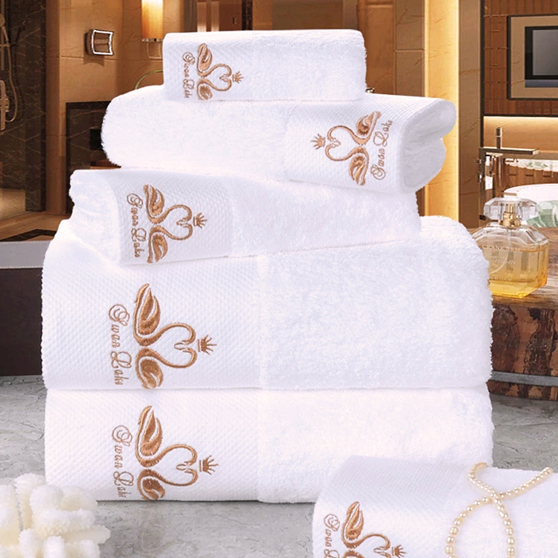 Bath Towels Wholesale Custom Print Luxury Long Staple Super Absorbent Hotel Towels Set Cotton Bath Towel