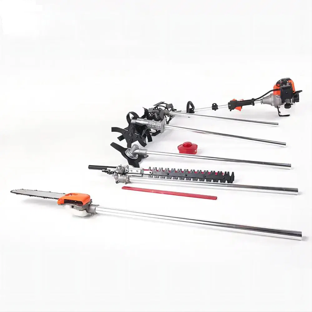 Two Stroke 43cc 4 in 1 Brushcutter Chainsaw Hedge Trimmer Multifunctional Garden Tools