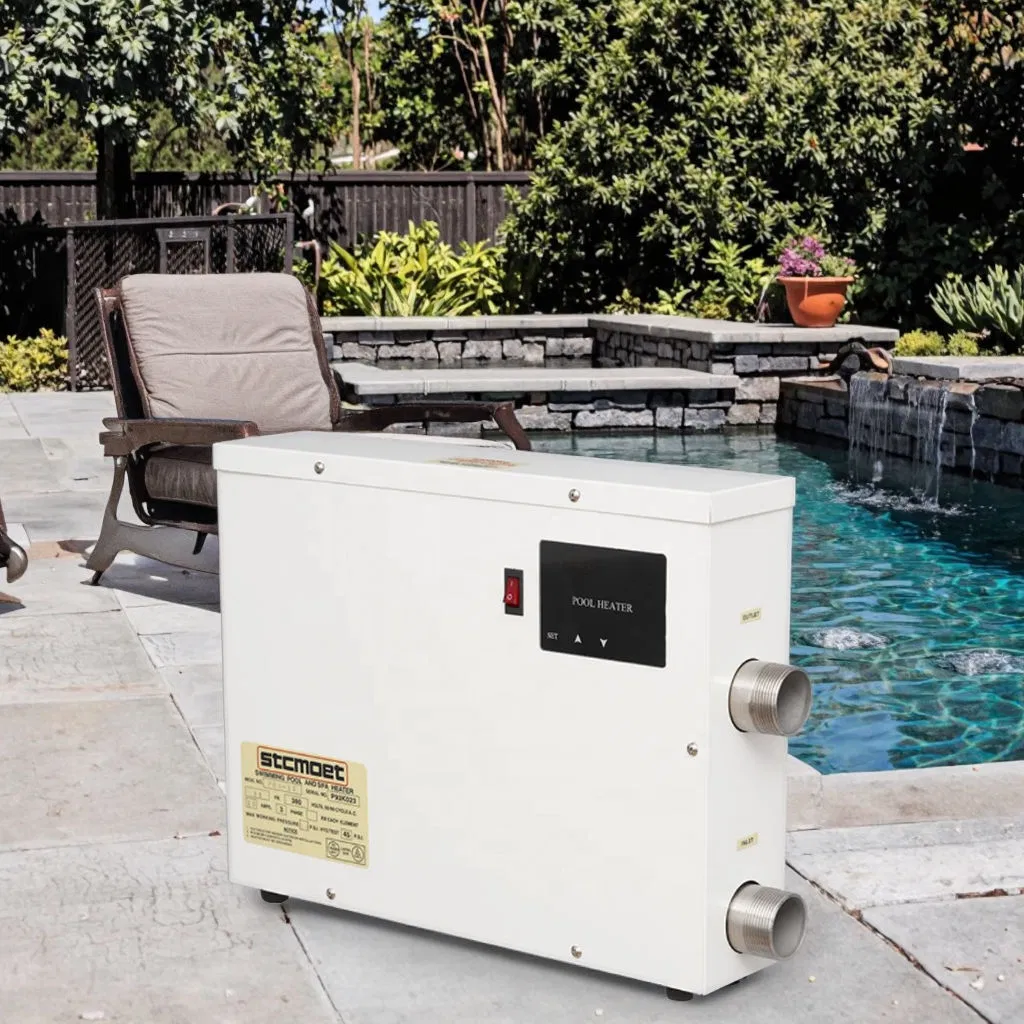 Stcmoet Phs Series Touch Screen 5.5-60kw Intelligent Temperature Control Above Ground SPA 220V 380V Electric Swimming Pool Water Heater for Heat Pump System