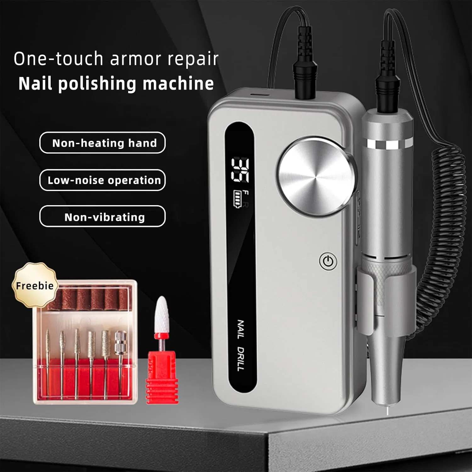 Hot Sale 35000rpm Rechargeable Nail Drill Professional Electric Acrylic Gel Nails Kit Manicure Pedicure Polishing Shape Tools