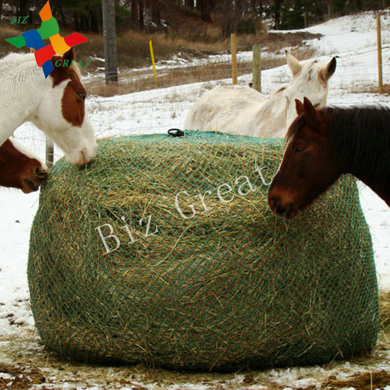 Farmer's Green/ White Hay Net Slow Feed Hay Net Slow Feeder