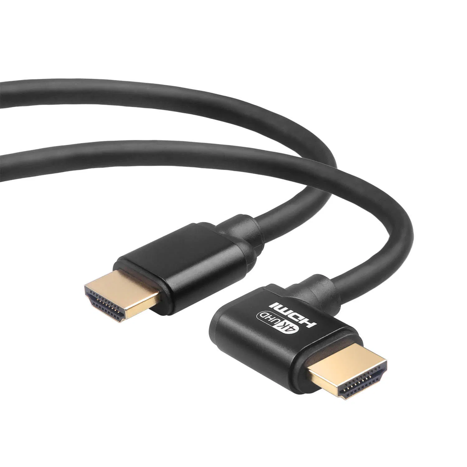 Right Angle 270 Degree to Vertical Right HDMI 2.0 Cable, Support 4K 18g 3D Video, Ethernet, Arc