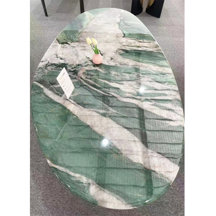 Luxury Brazil Translucent Granite Marble Natural Green Quartzite Slab Gaya Moss Emerald Brazilian Green Quartzite