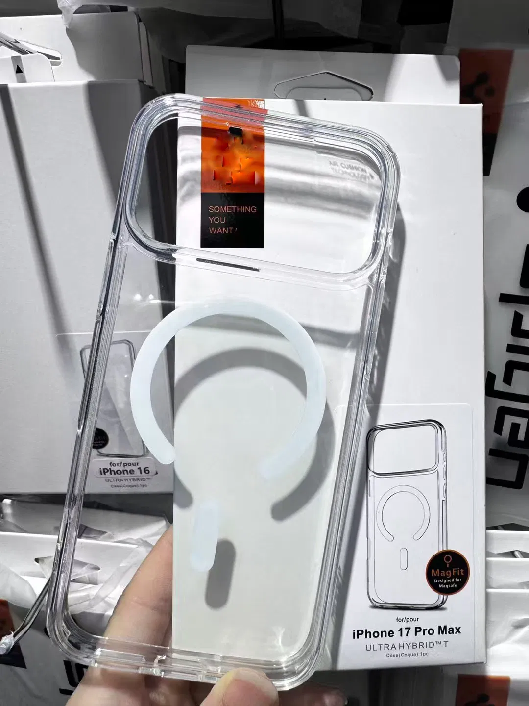 Магнитный прозрачный чехол для iPhone 17 Air PRO с MagSafe