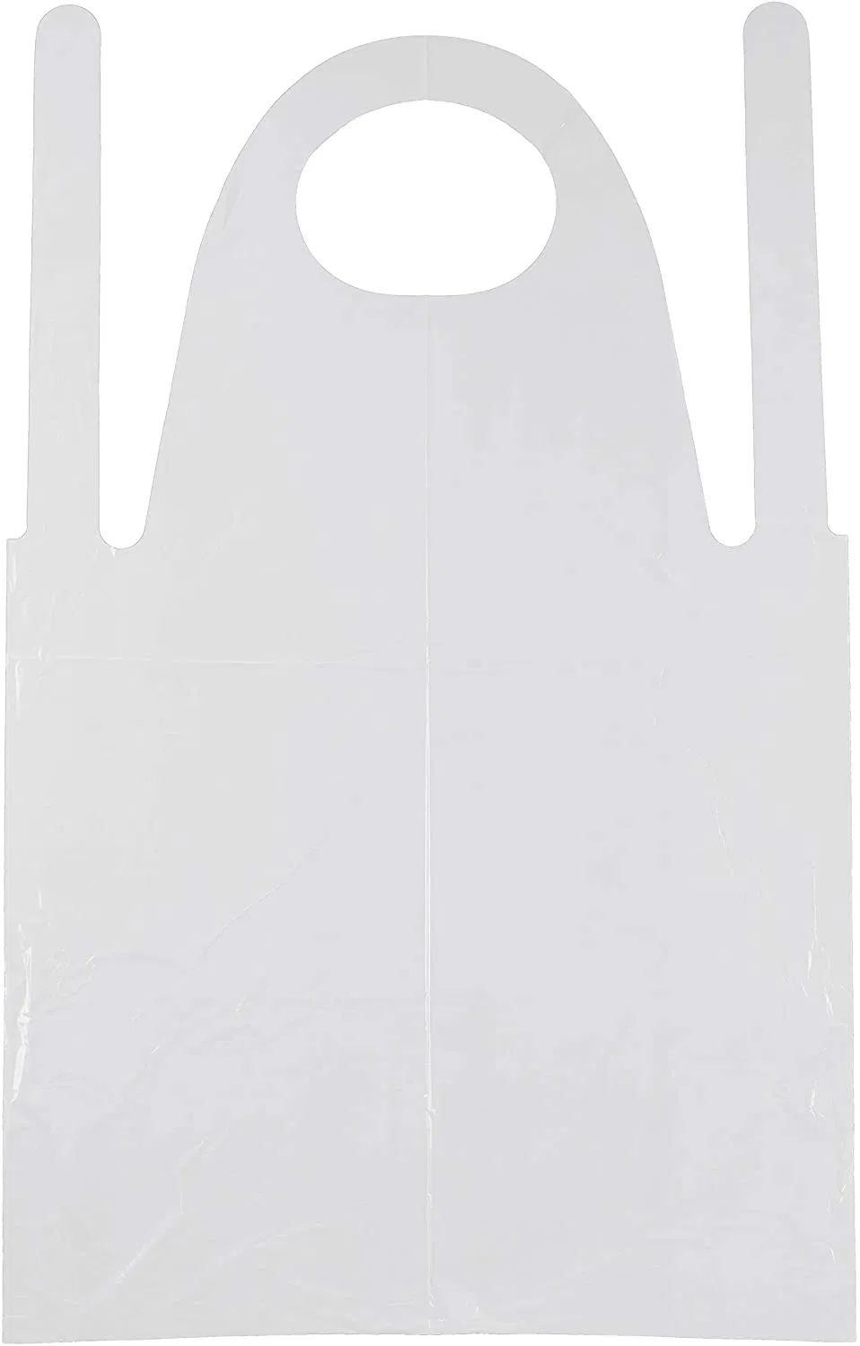 6g Customized HDPE White/Blue Disposable Apron (Hot Sale in Jeddah, SA)