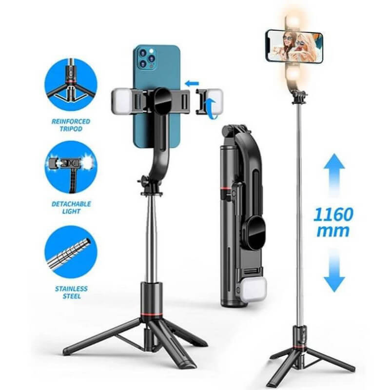 Wireless Bluetooth Selfie Stick Tripod with Remote, 2-in-1 Phone Promotion Gift