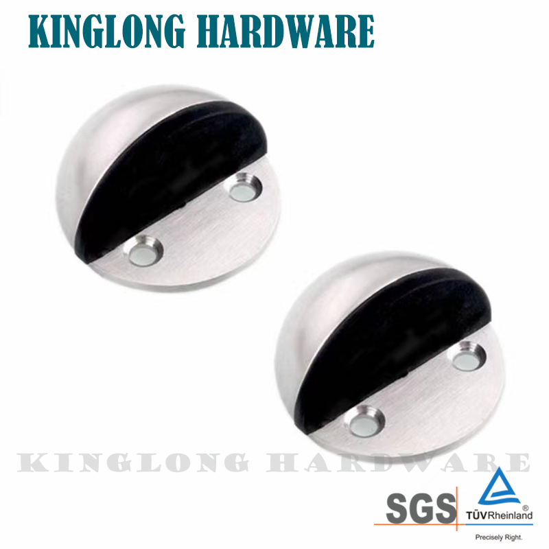 Stainless Steel Door Hardware Magnetic Wall Protector Door Stopper Door Holder with Rubber