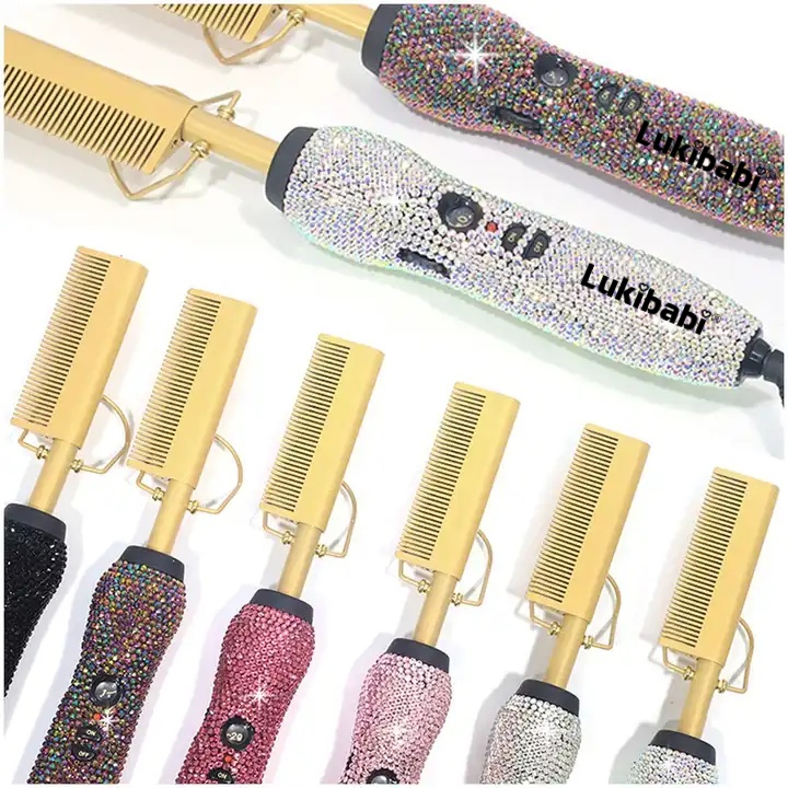 Электрическая выпрямляющая расческа Umei для афро-волос