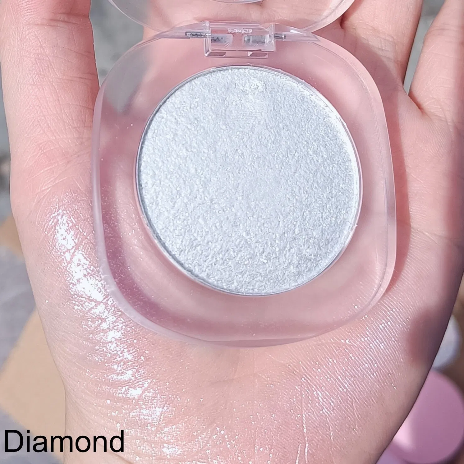 Wholesale Pressed Powder Highlighters Makeup Private Label Custom Bronzer Pink Highlight Vegan Rose Highlighter