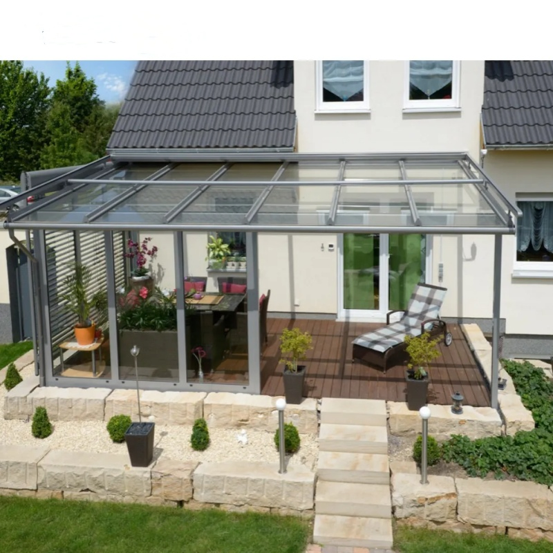 Barbeque Balcony Freestanding Sunroom Round Spherical Shape Triple Glass Panel Glass House