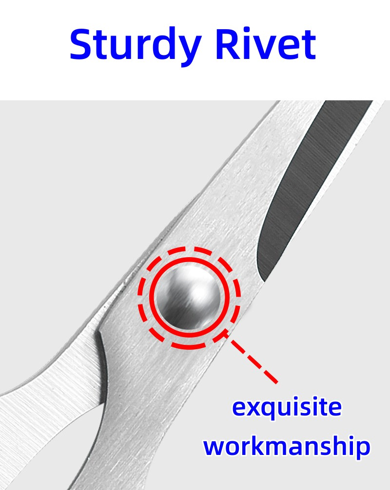 Scissors, Multipurpose Office Scissors, Ultra Sharp Shears, Comfort-Grip Handles Household Scissors, Sturdy Sharp Craft Supplies--Medium Size 15.8X6.5cm