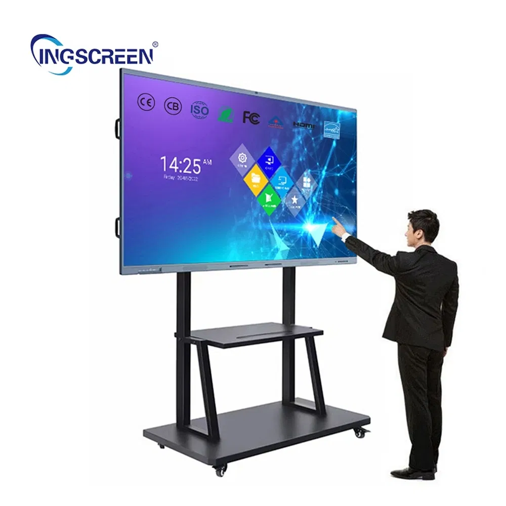 Low Power Consumption High Brightness Custom All-in-One Multi Touch Interactive Whiteboard