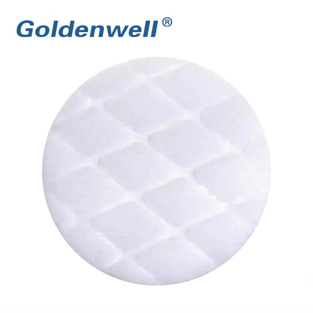 Round Shape White Cosmetic Cotton Pads with ISO