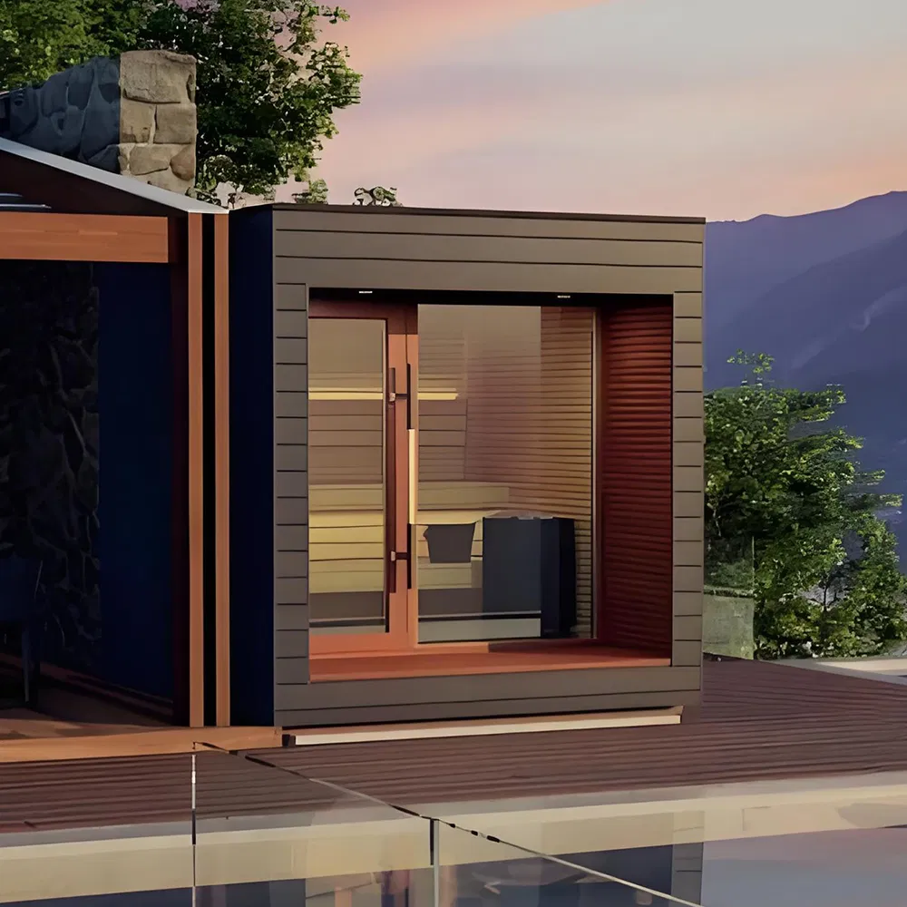 Уличная сауна из канадского красного кедра