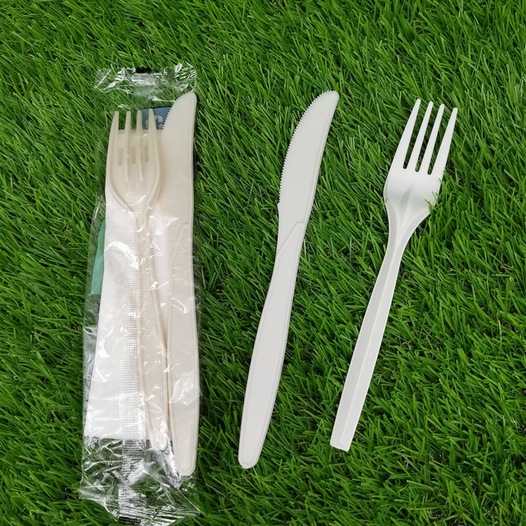 Plastic Disposable Cutlery Fork Spoon Knife Set Packing