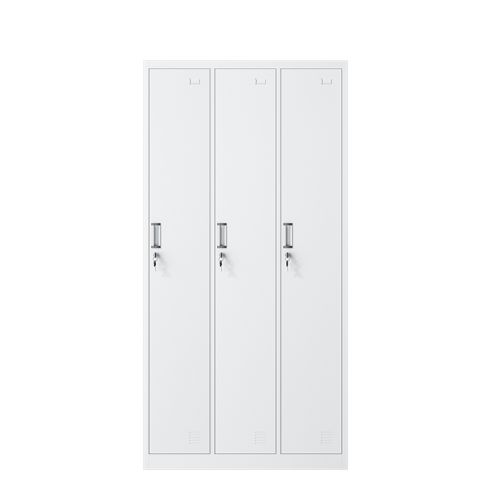 Шкаф металлический для одежды 3 двери офис школа спортзал