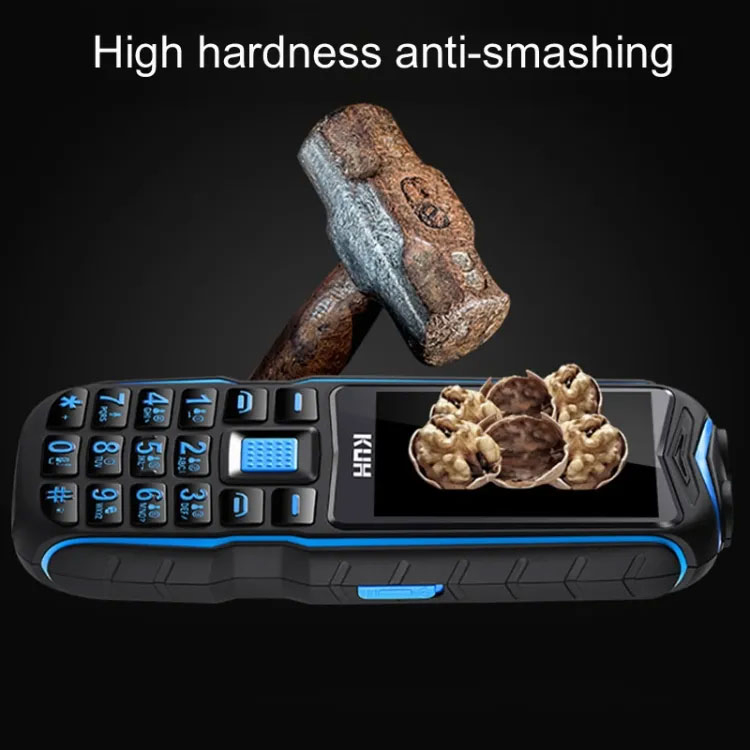 Прочный кнопочный телефон 2G с 2.4-дюймовым экраном и двумя SIM