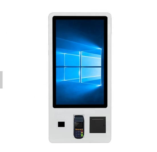 Kfc Mcdonald's Restaurants Fast Food POS System 32inch Touch Screen Self Service Meal Ordering Bill Payment Freestanding Kiosk