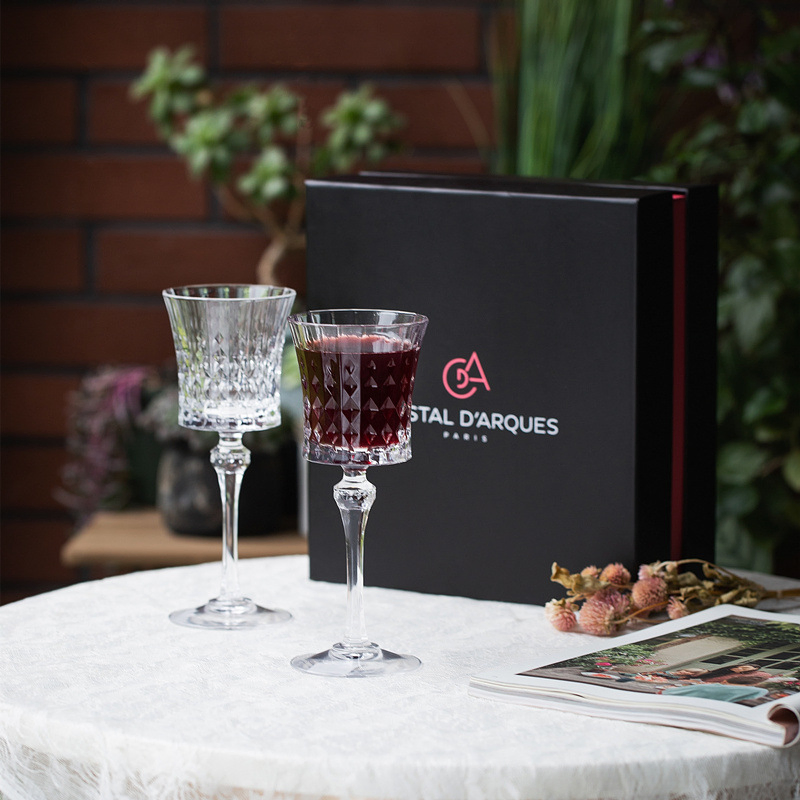 Hot Selling 270ml Romantic Love Series Red Wine Crystal Wine Glass